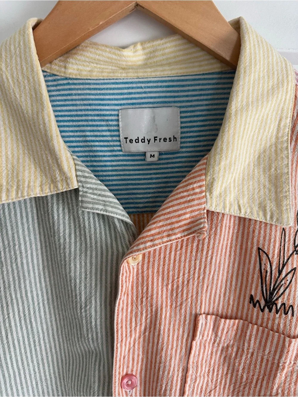 Teddy Fresh Camp Button Up Size medium